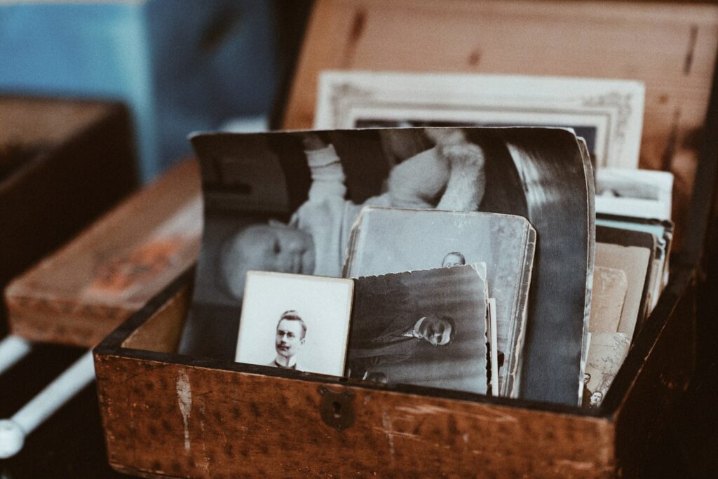 Boîtes à photos souvenirs des grands-parents