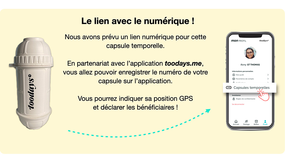 en lien avec le numérique sur l'application toodays.me