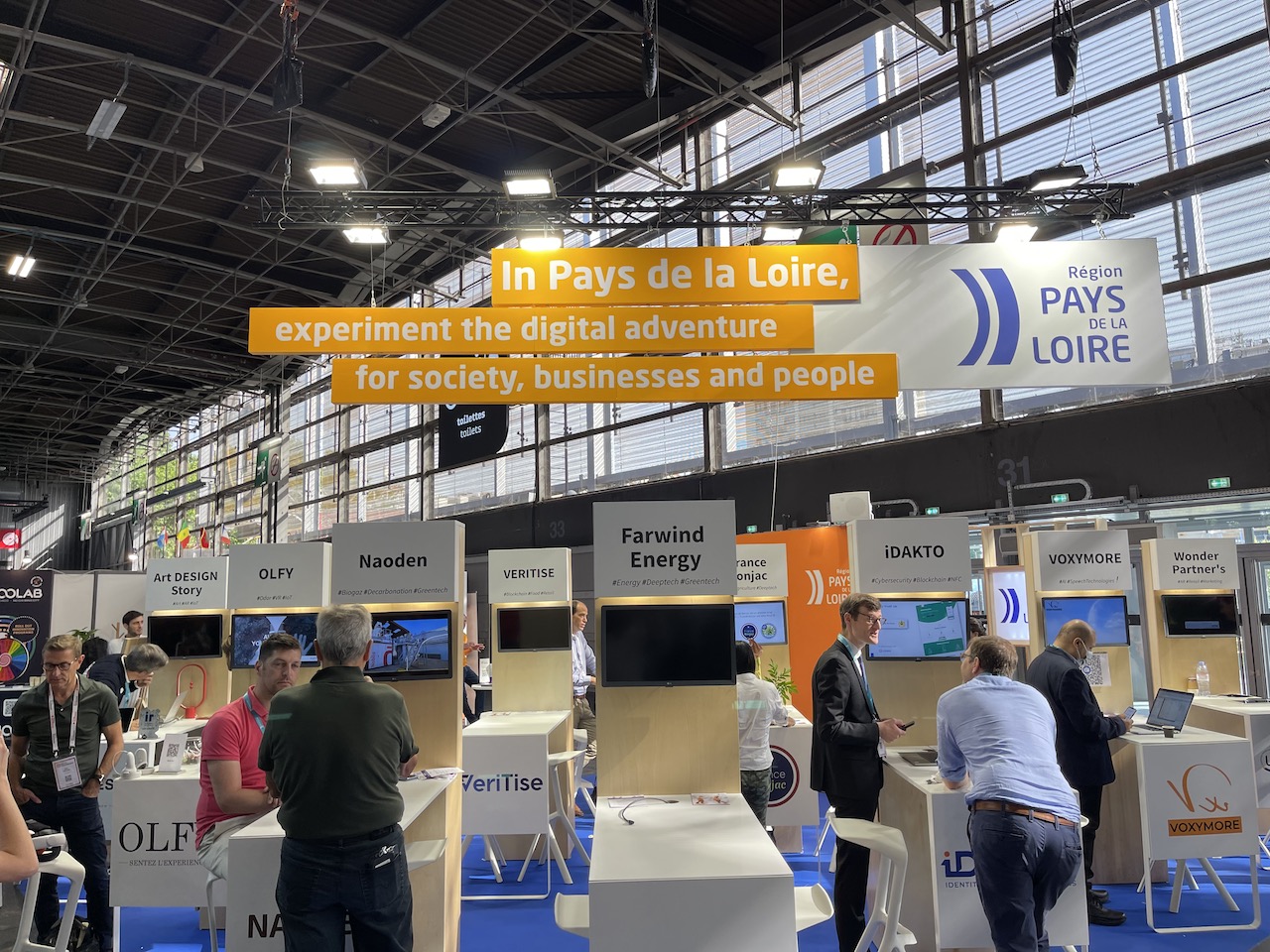 Stand pays de la Loire à Viva Tech 2022