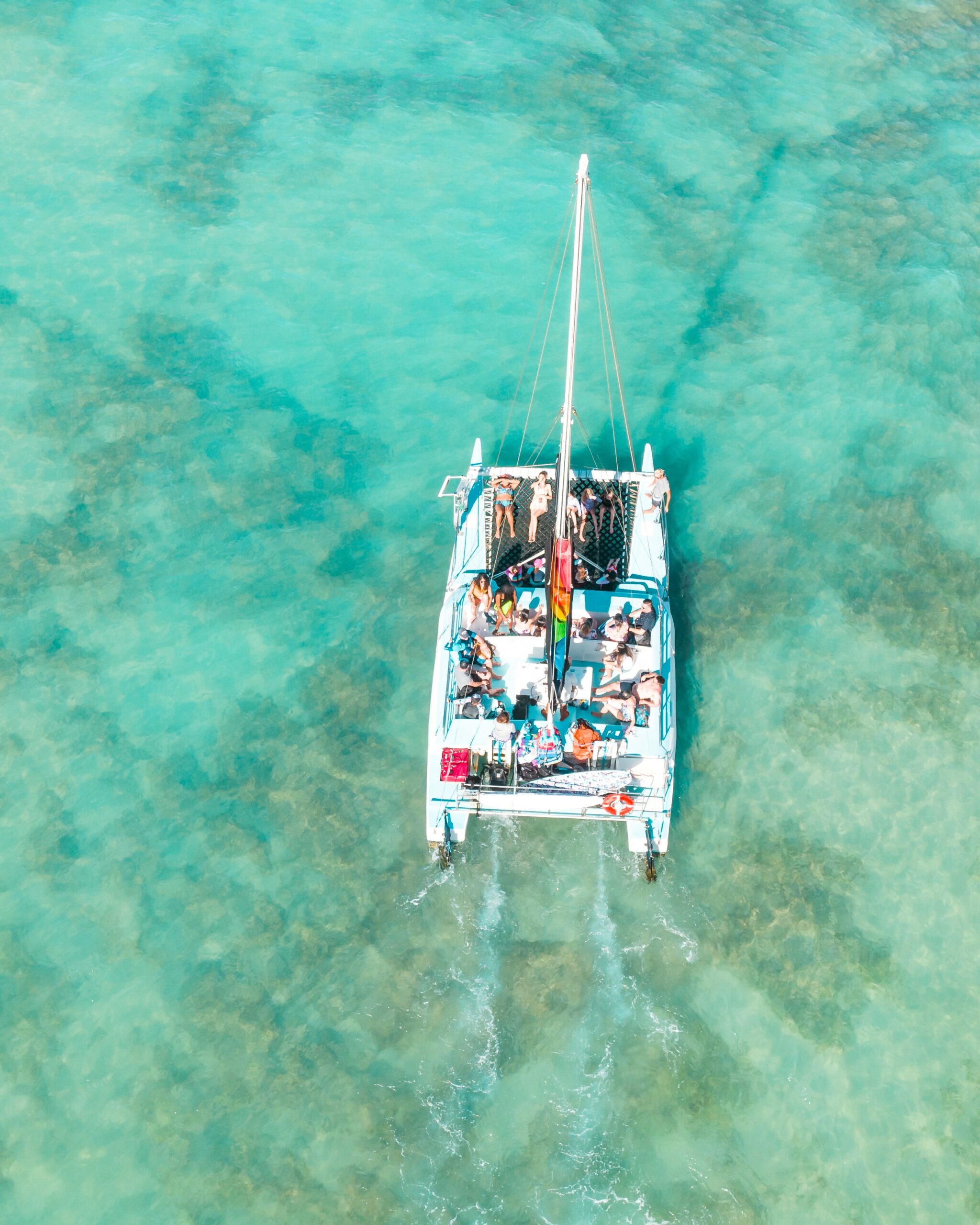 Catamaran sur l'eau