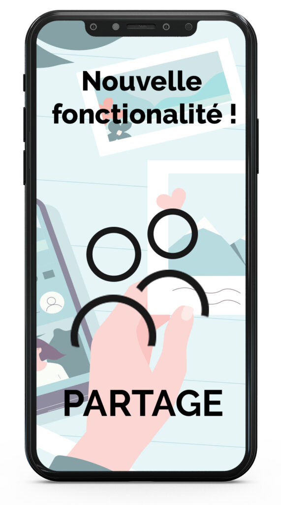 Application mobile, nouvelle fonctionnalité : le partage 