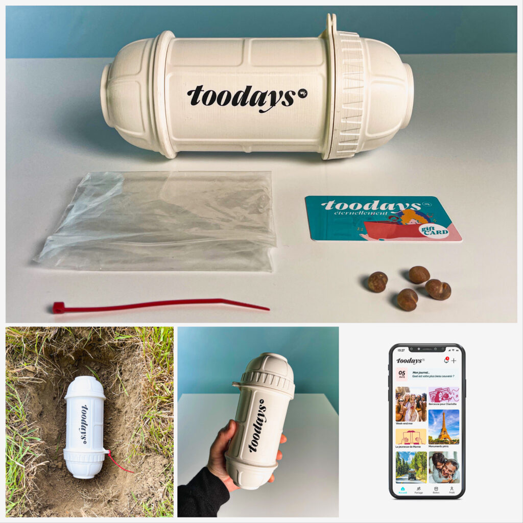 Détails d'une capsule temporelle toodays.me pour Bien choisir une capsule temporelle