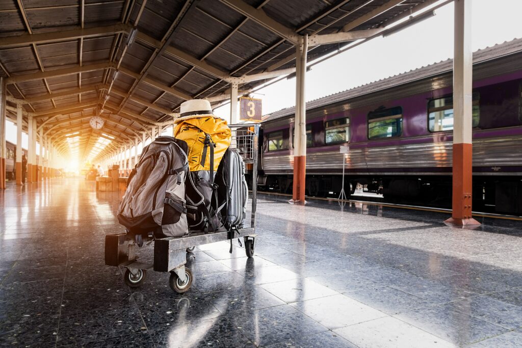 Quai de gare en inde