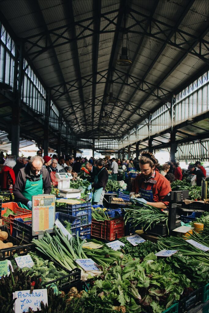 Marche de légumes