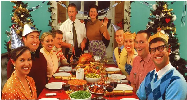 Repas de famille à Noël