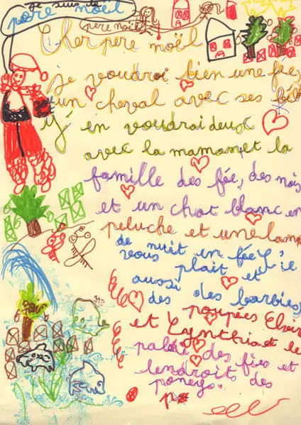 lettre au père noel