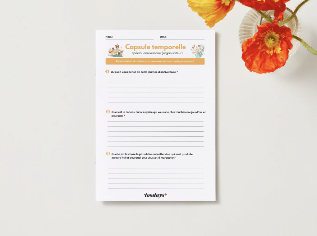 Questionnaire spécial anniversaire