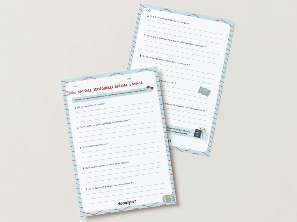 Questionnaire spécial souvenirs de voyage