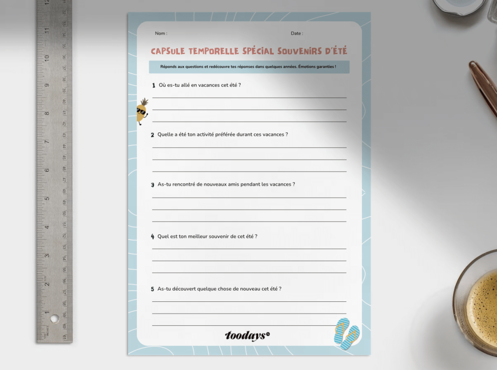 Questionnaire spécial souvenirs d'été